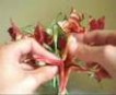 Ramo de flores rojas de Origami